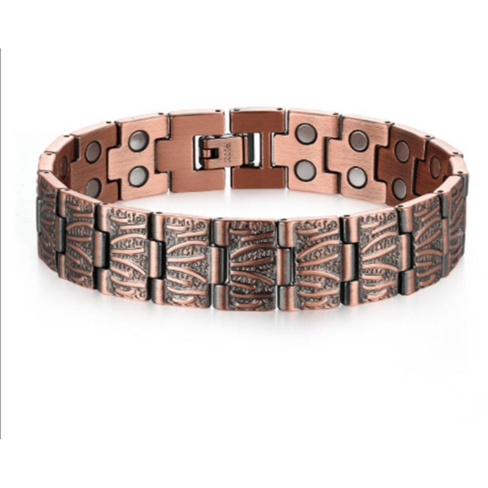 Ruffled Kobber Armbånd med Magneter