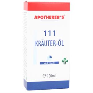 Massasjeolje med 111 Urter - 100 ml.