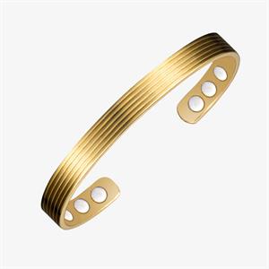 Golden Stripe magnetarmband i koppar