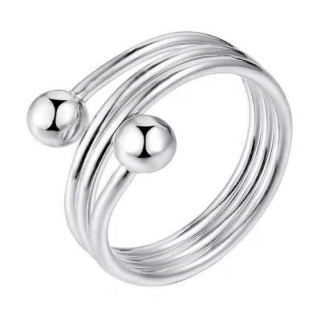 Silver Dot Magnetring i Kobber