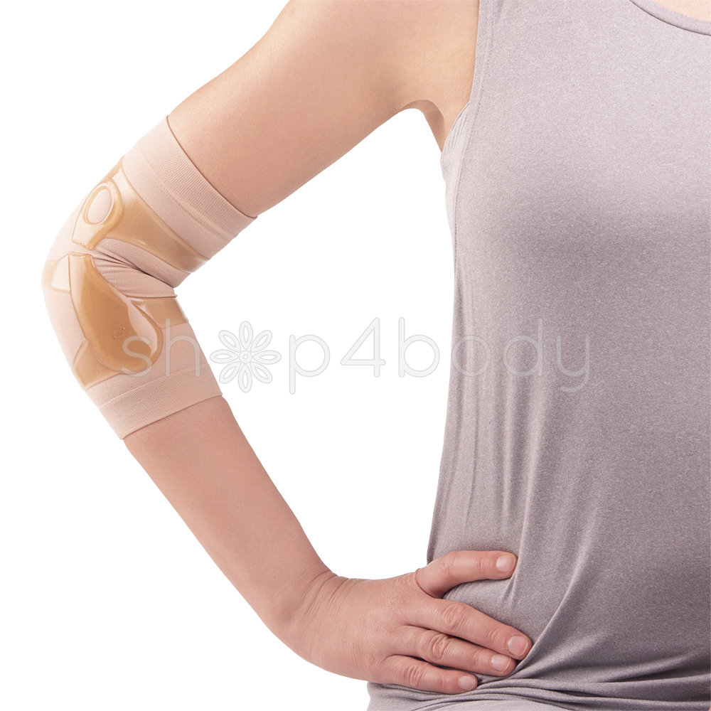 Armbågsbandage i silikon med kompression