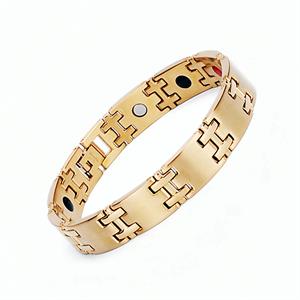 Liga Gold Magnetarmband aus Edelstahl