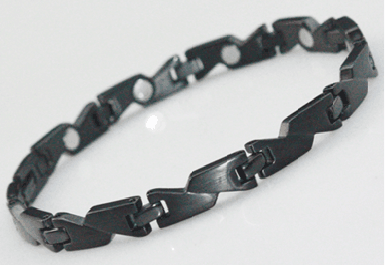 Nox Schwarzes Magnetarmband aus Edelstahl