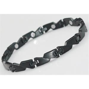 Nox Schwarzes Magnetarmband aus Edelstahl