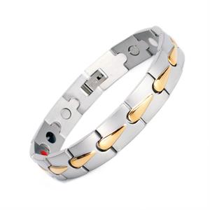 Gold Drop Magnetarmband aus Edelstahl