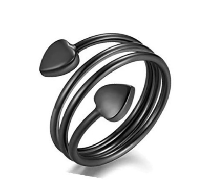 Black Heart Magnetring i Kobber