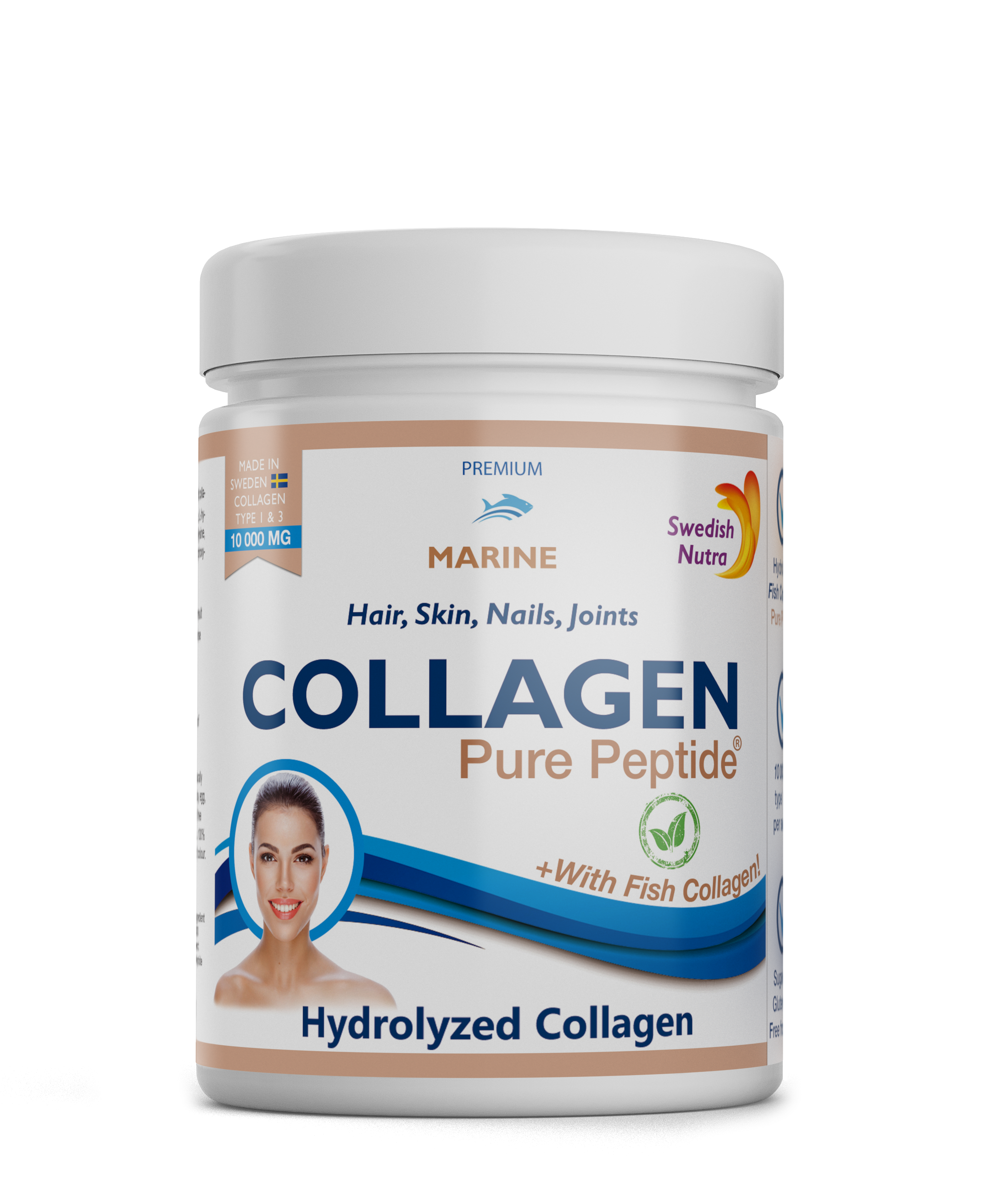 Kollagen Pure Peptide Pulver - 300 g