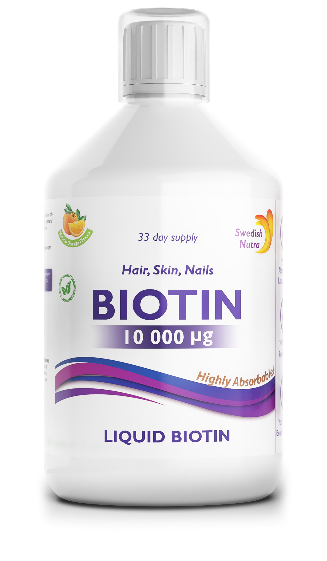 Biotin - Hår, hud och naglar - 500 ml.