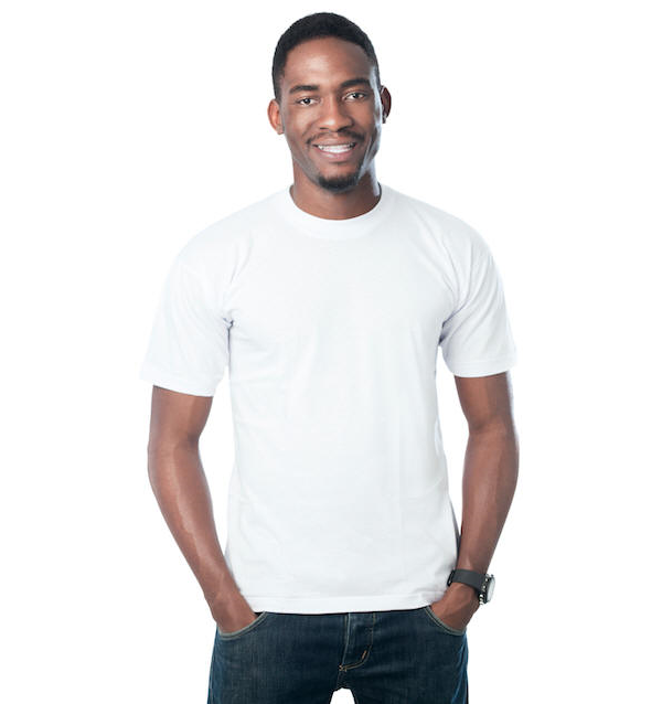 Vit t-shirt - 2 st.
