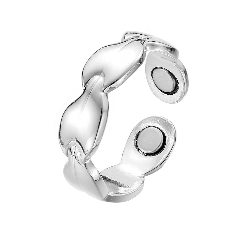 Buet Silver Kobber Magnetring