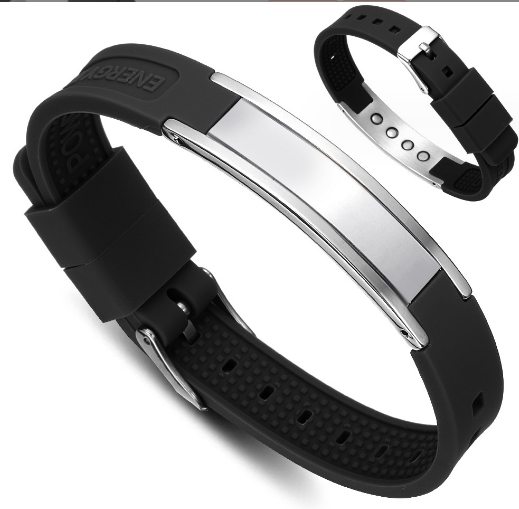 Black Silver Energi Magnetarmbånd