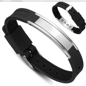 Black Silver Energi Magnetarmbånd