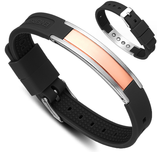 Black Rosegold Energie-Magnetarmband