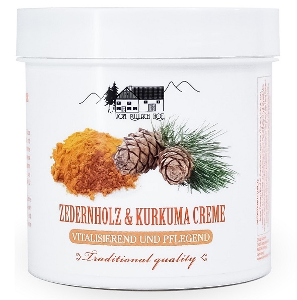 Cedertræ og Gurkemeje Creme - 250 ml