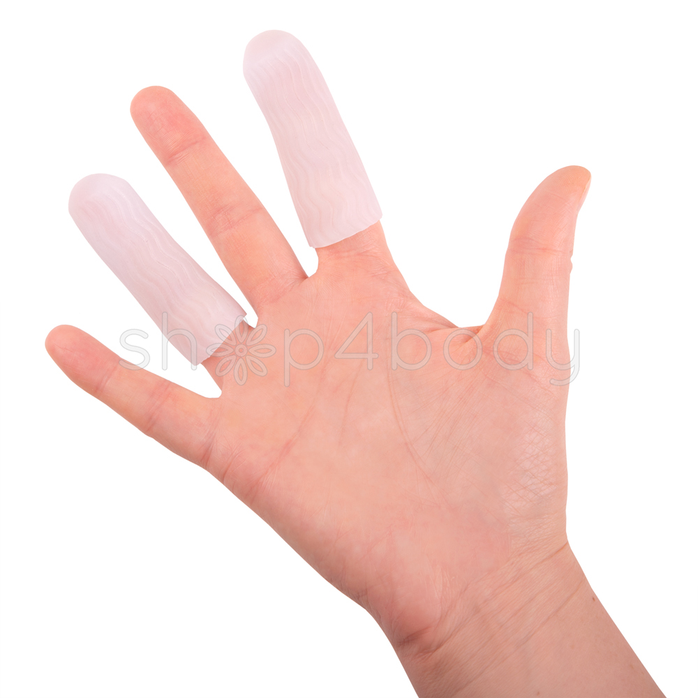 Fingerskydd i silikon - 1 par.
