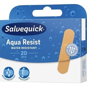 SALVEQUICK Aqua Resist Vattentäta plåster - 20 st.
