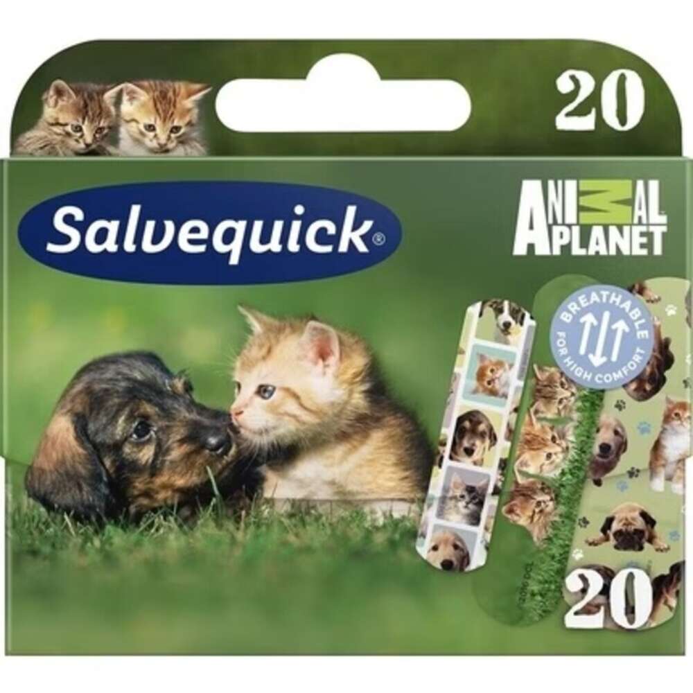 Salvequick Animal Planet Børneplastre – 20 stk.