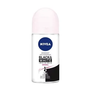 Nivea Black & White Invisible Roll-On Deodorant - 50 ml