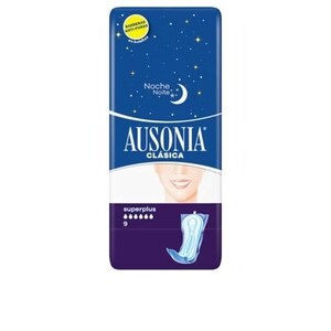 Hygiene Ausonia Unisex – Ausonia Nachtbinden Super Plus – 9 Stück