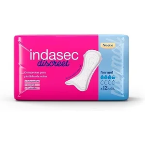 Indasec Diskret Normal - 12 st