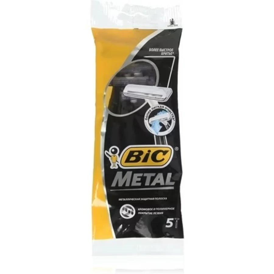 Bic Metal Engangsskrabere til Mænd – 5 stk.