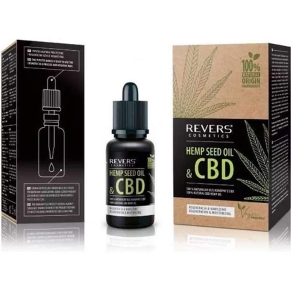 Revers® 100% naturlig hampfröolja & CBD - 15 ml