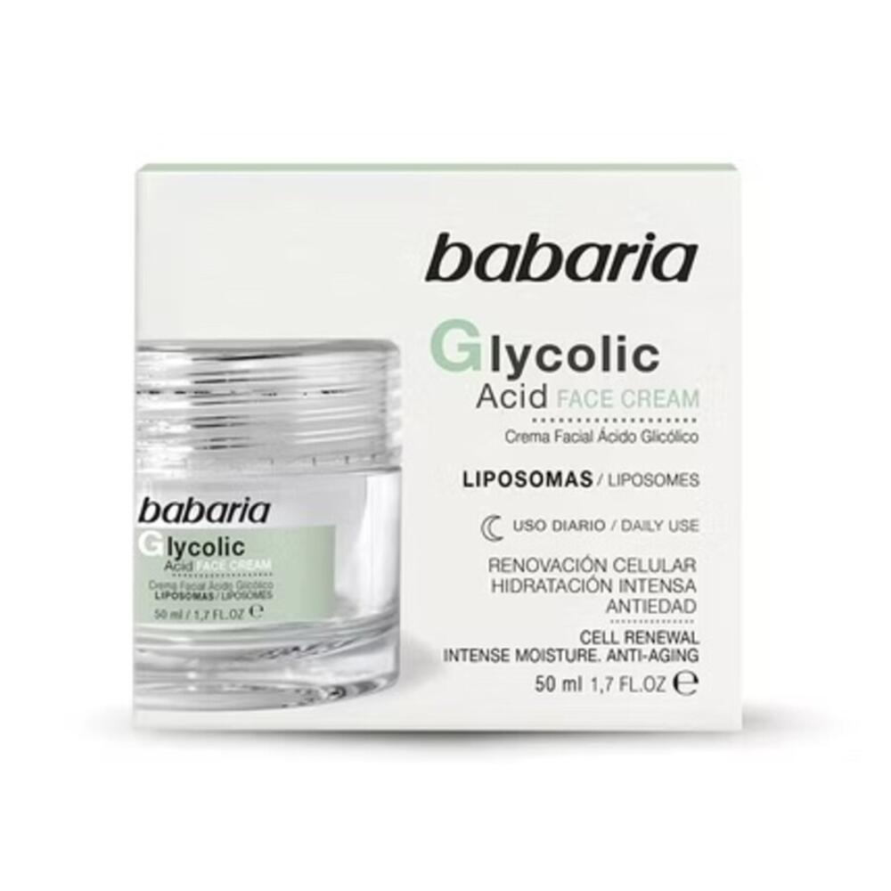 Babaria Ansiktskrem med glykolsyre - 50 ml