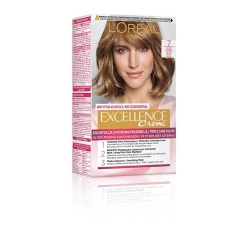 L'Oréal Paris Excellence 7 Permanent Hårfarve Blonde 7