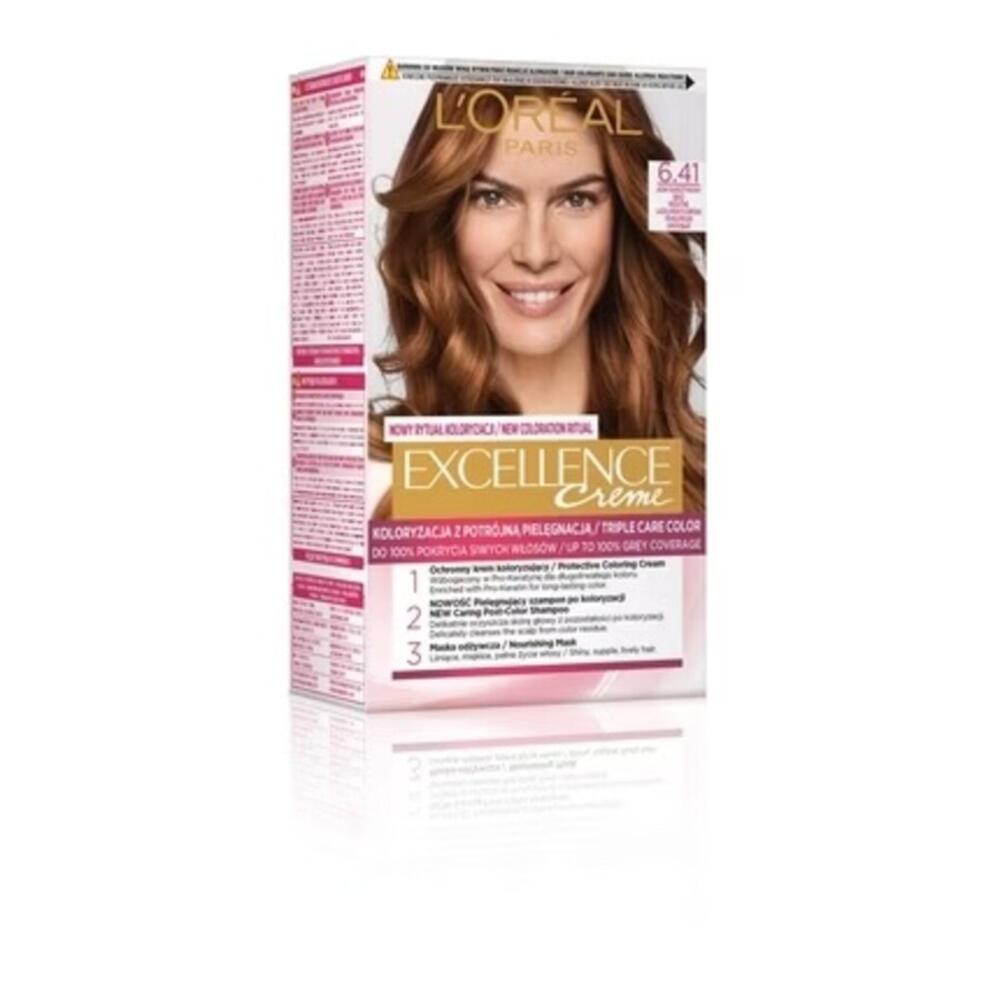 L'Oréal Paris Excellence 6.41 Permanent Hårfarve - Light Amber Bronze