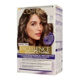 L'Oréal Paris Excellence Cool Crème 7.11 Ultra Ash Blonde Permanent Hårfarve