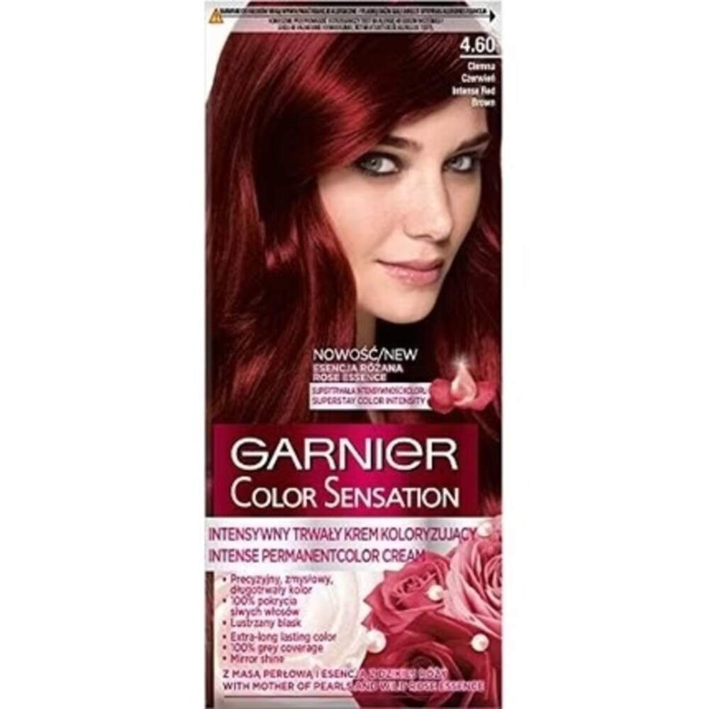 Garnier Color Sensation 4.60 Intensive Dark Red Permanent Hårfarve