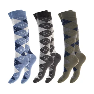 Tweed Knælange Strømper - 3 par