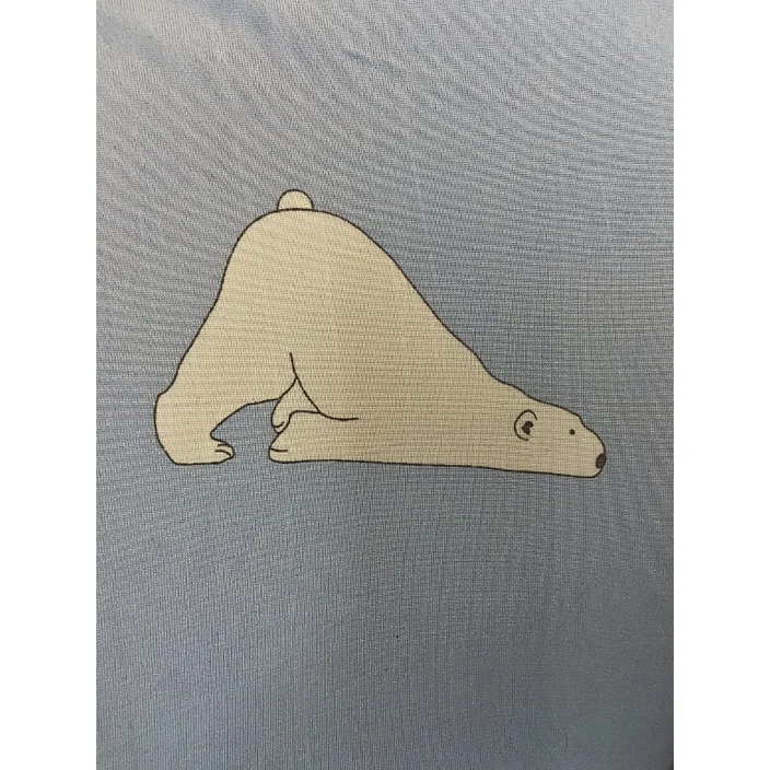 Kølende Bambustæppe m. Isbjørnemotiv