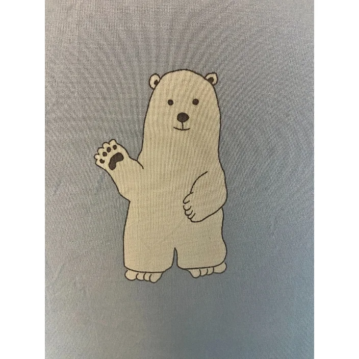 Kølende Bambustæppe m. Isbjørnemotiv