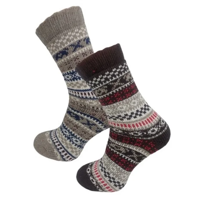Ullsockor med Mönster