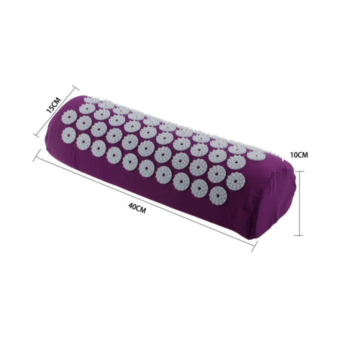 Akupressurmåtte - 1 stk måtte med nakkepude