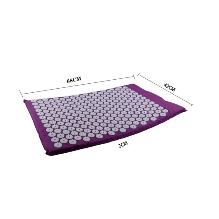 Akupressurmåtte - 1 stk måtte med nakkepude