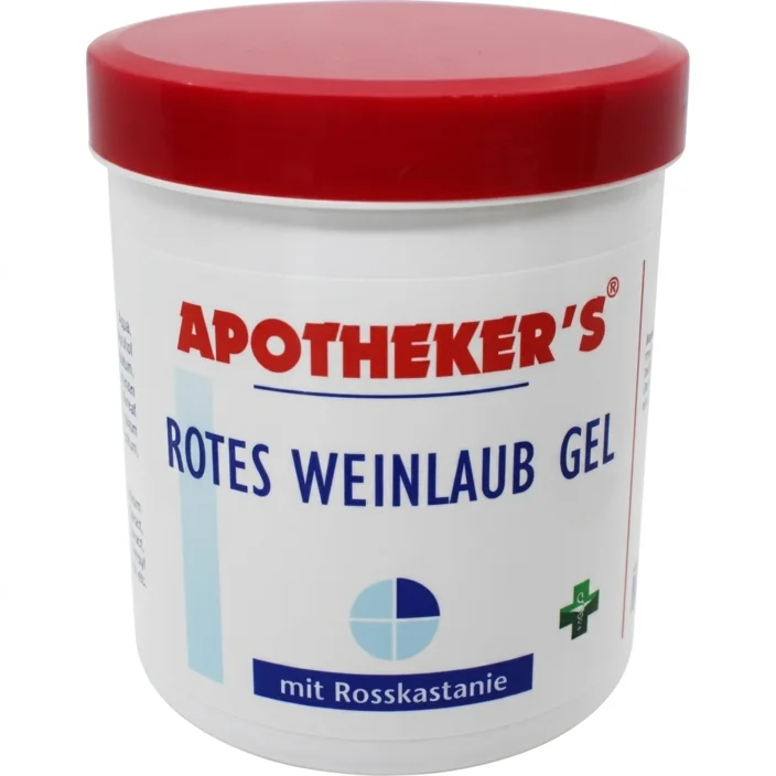 Gel av röda vindruvsblad med hästkastanj - 500 ml.