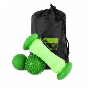 3-delat massage-set med påse