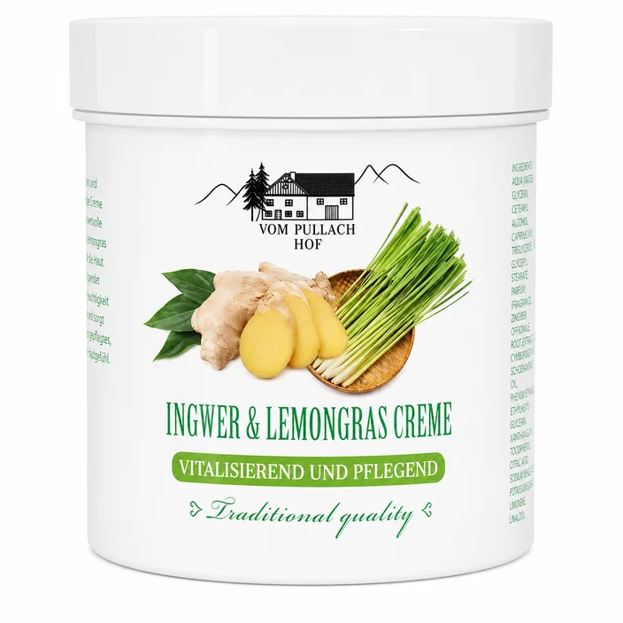 Ingefær og Citrongræs Creme - 250 ml