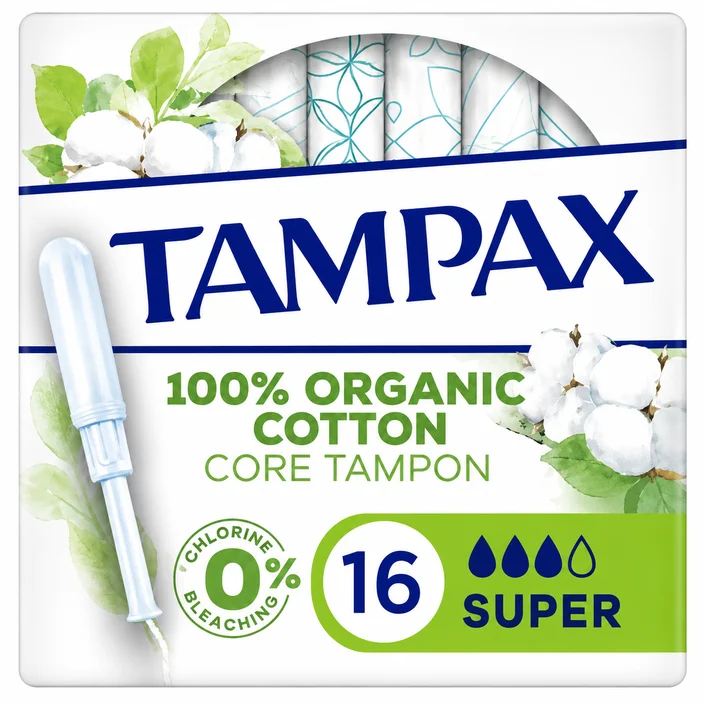 TAMPAX Cotton Protection Super m. Økologisk Bomuld