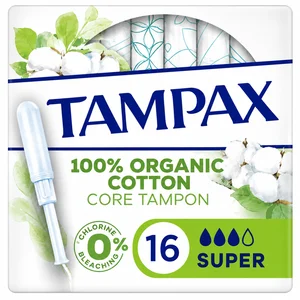 TAMPAX Cotton Protection Super m. Økologisk Bomuld 