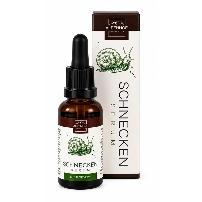 Snegleserum med Aloe Vera hyaluronsyre & vitamin B3 - 30 ml
