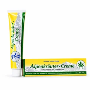 Alpine Urter Creme med Cannabisolie og Djævleklo - 200 ml