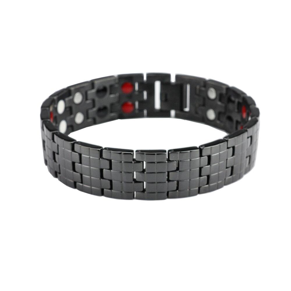 Titanium sikk-sakk Magnet Armbånd.