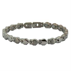 Mini Silver Titanium Magnet Armbånd