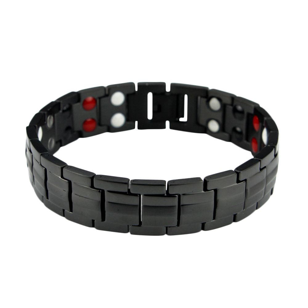 moral tennis bønner Køb Sort Titanium Magnet Armbånd