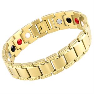 Gold Dot Magnetarmband i Titan