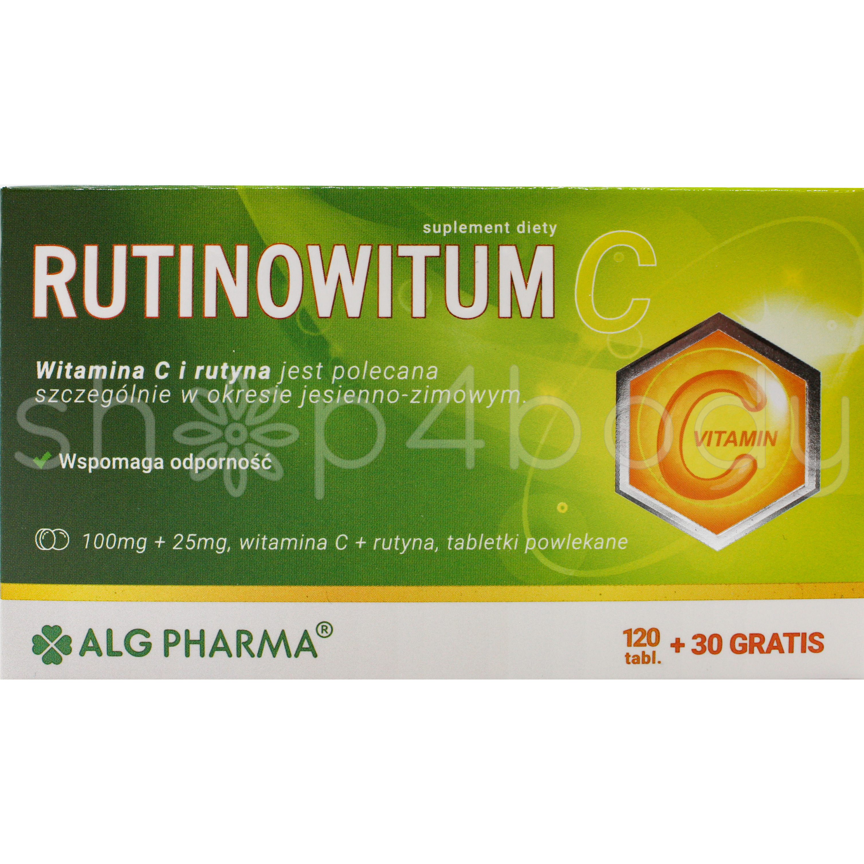 Rutinowitum C - Vitamin C och Rutin - 150 tabletter.