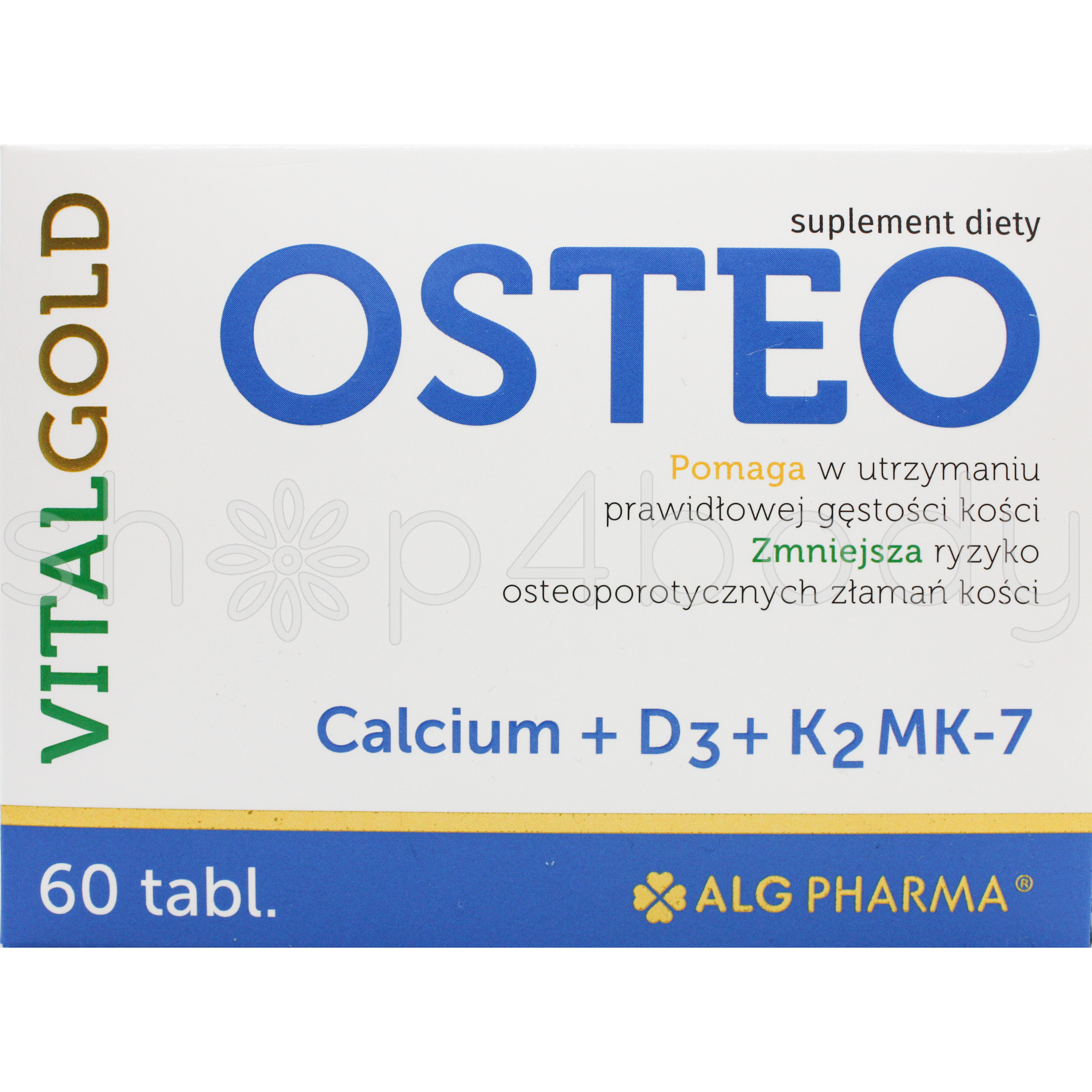 Osteo - 60 tabletter. Kalktabletter med D-vitamin.